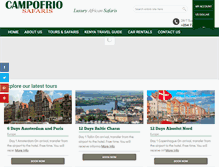 Tablet Screenshot of campofrio-safaris.com